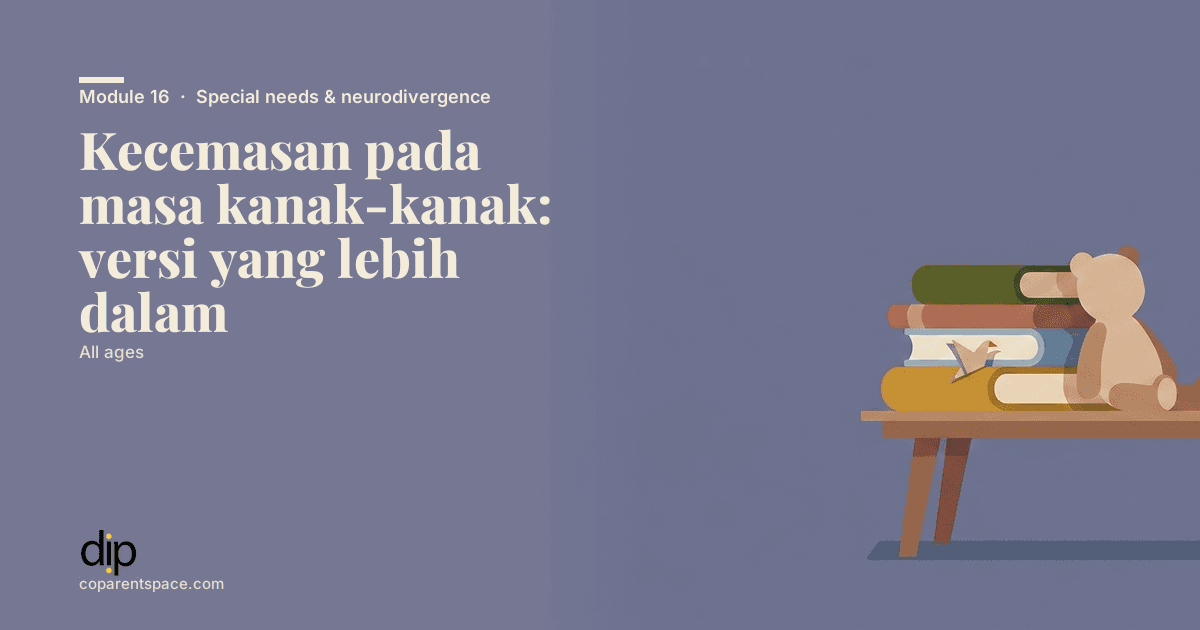 Kecemasan pada masa kanak-kanak: versi yang lebih dalam