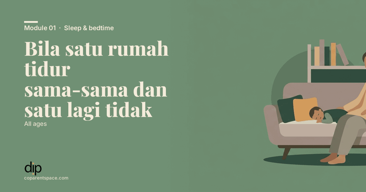 Bila satu rumah tidur sama-sama dan satu lagi tidak
