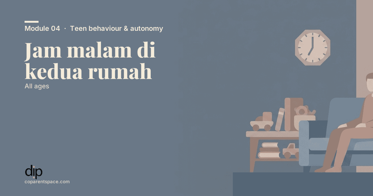 Jam malam di kedua rumah