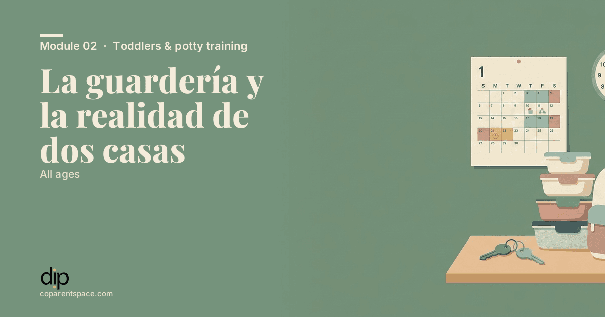 La guardería y la realidad de dos casas