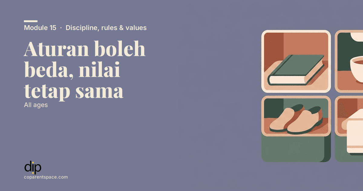 Aturan boleh beda, nilai tetap sama