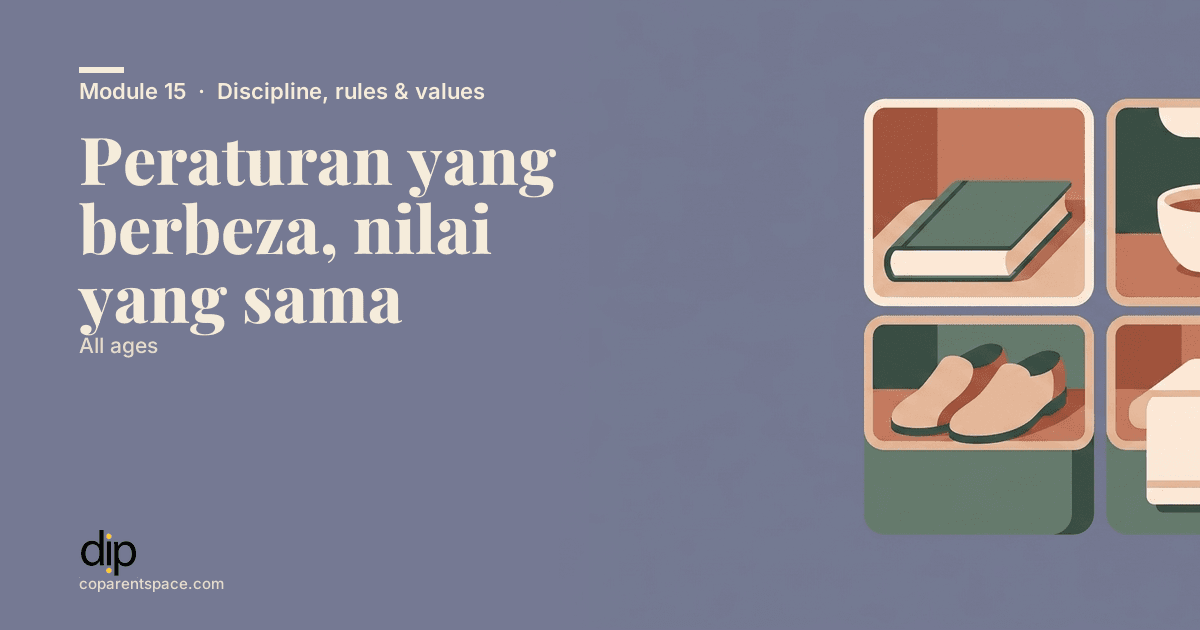 Peraturan yang berbeza, nilai yang sama