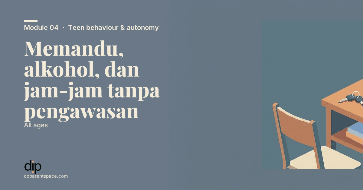 Memandu, alkohol, dan jam-jam tanpa pengawasan
