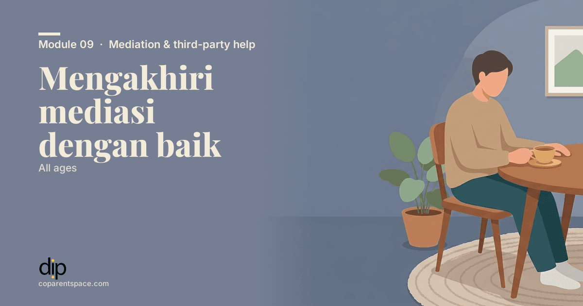 Mengakhiri mediasi dengan baik
