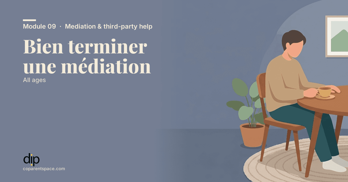 Bien terminer une médiation