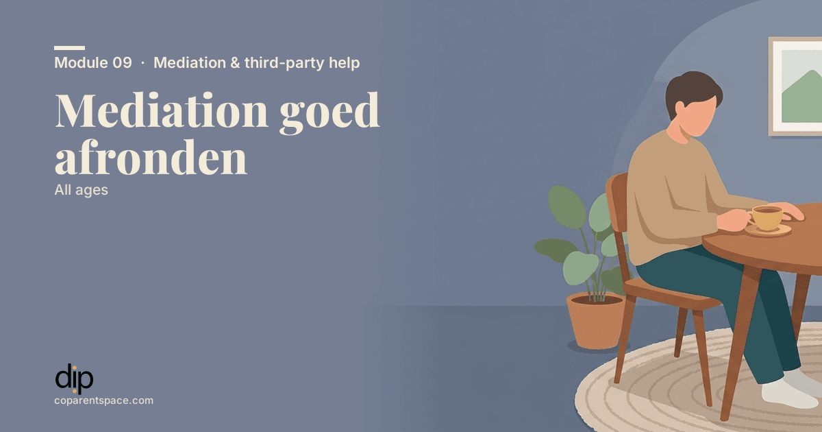 Mediation goed afronden