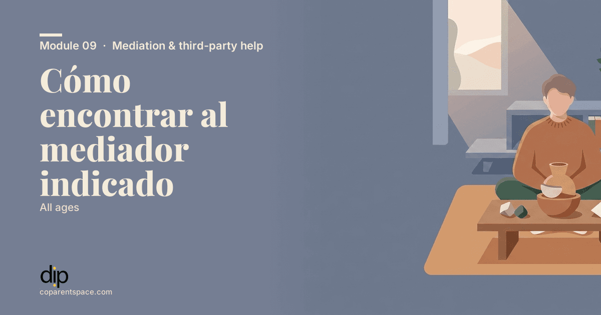 Cómo encontrar al mediador indicado