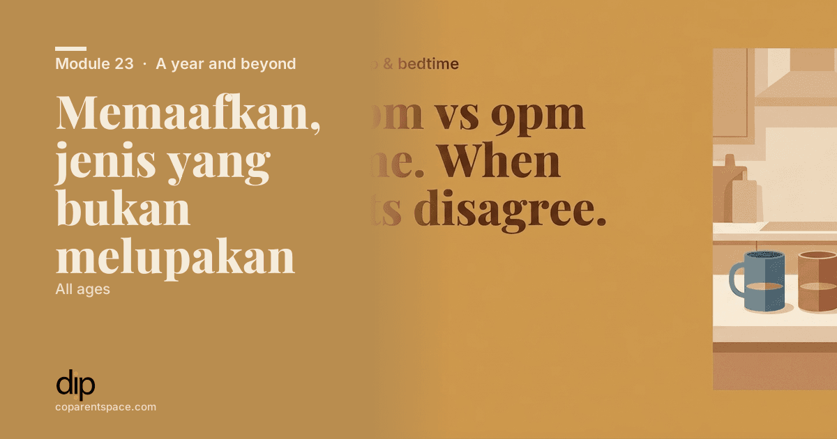 Memaafkan, jenis yang bukan melupakan
