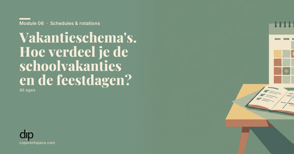 Vakantieschema's. Hoe verdeel je de schoolvakanties en de feestdagen?