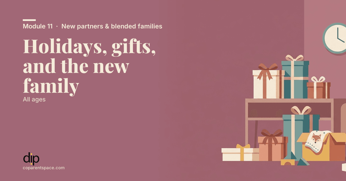Holidays, gifts, and the new family