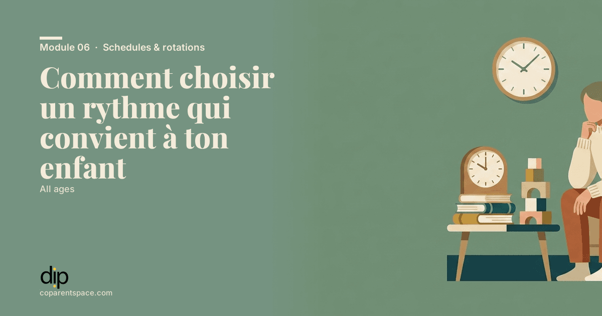 Comment choisir un rythme qui convient à ton enfant