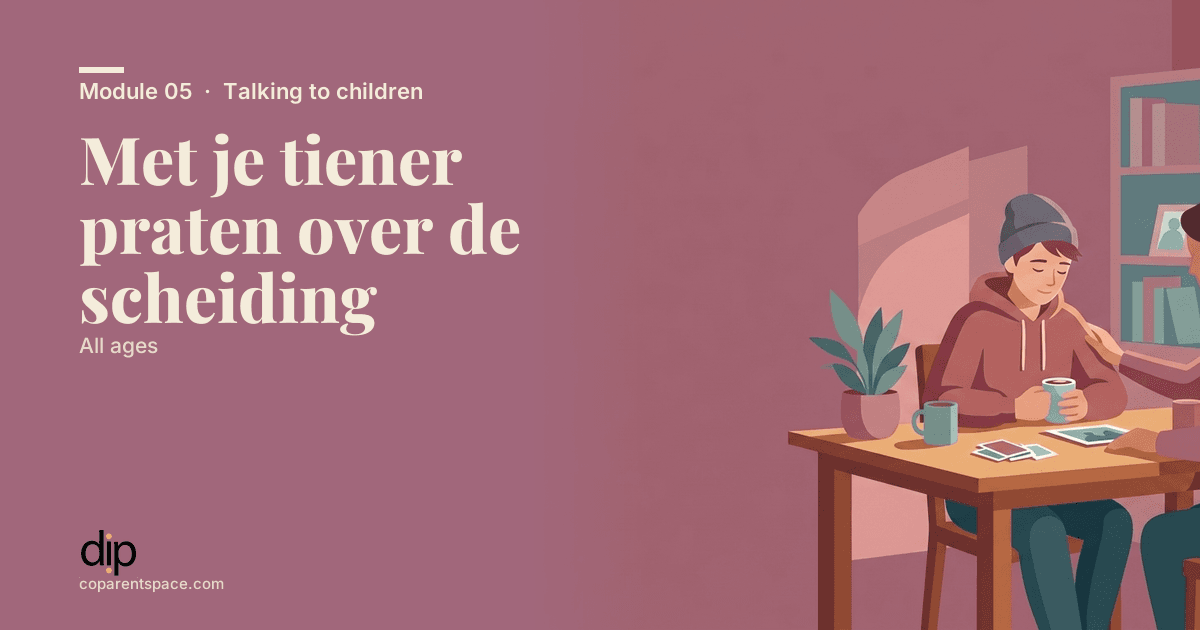 Met je tiener praten over de scheiding
