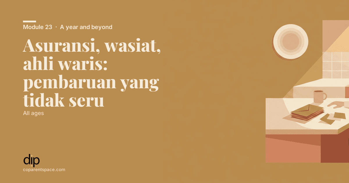 Asuransi, wasiat, ahli waris: pembaruan yang tidak seru