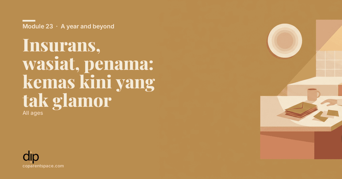 Insurans, wasiat, penama: kemas kini yang tak glamor