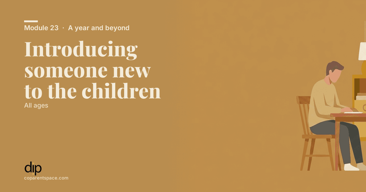 Introducing someone new to the children