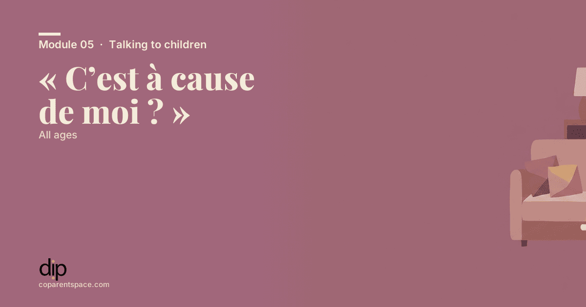 « C’est à cause de moi ? »