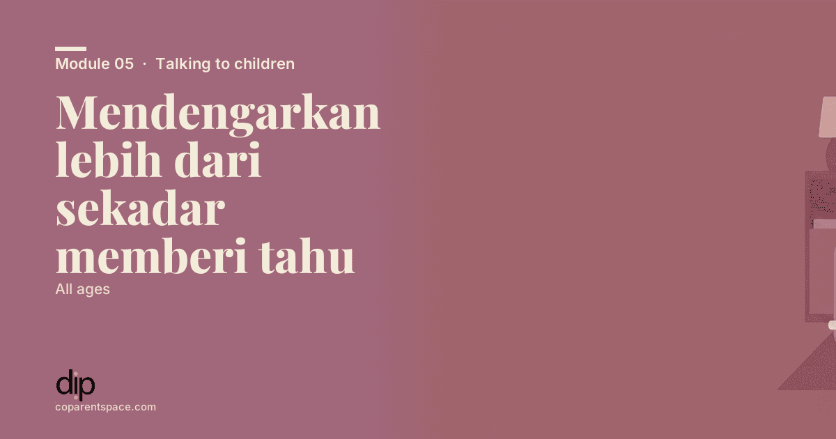 Mendengarkan lebih dari sekadar memberi tahu