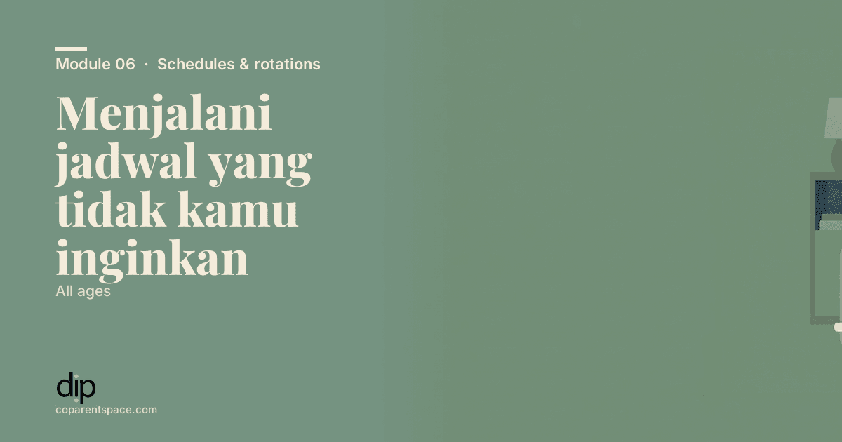 Menjalani jadwal yang tidak kamu inginkan