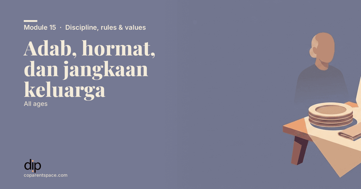 Adab, hormat, dan jangkaan keluarga