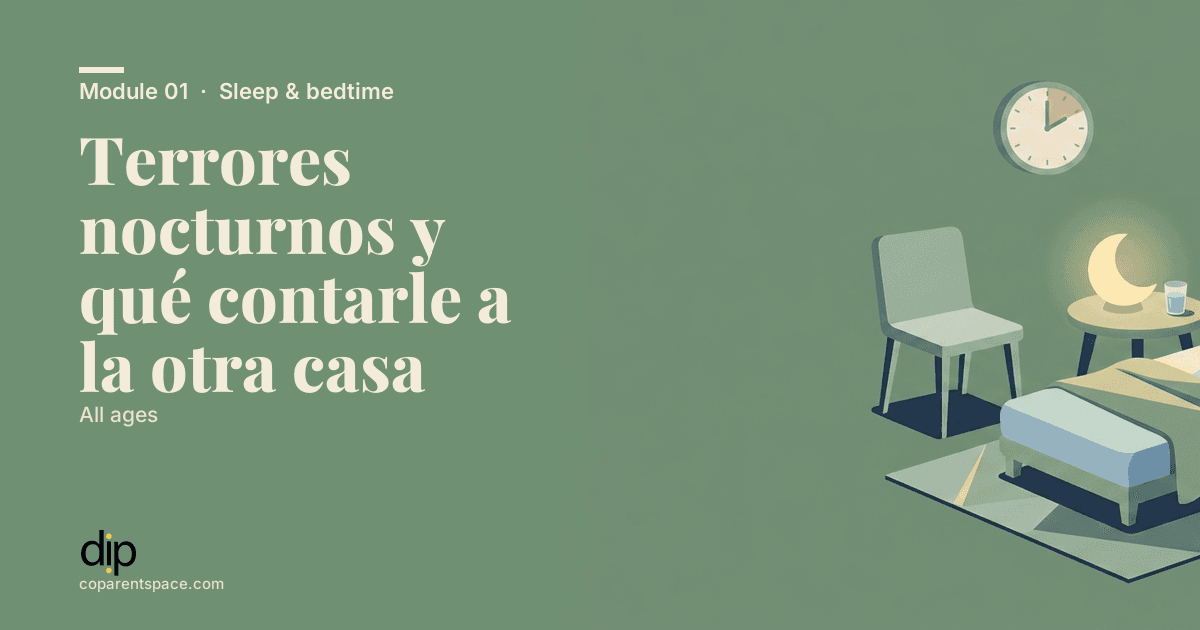 Terrores nocturnos y qué contarle a la otra casa