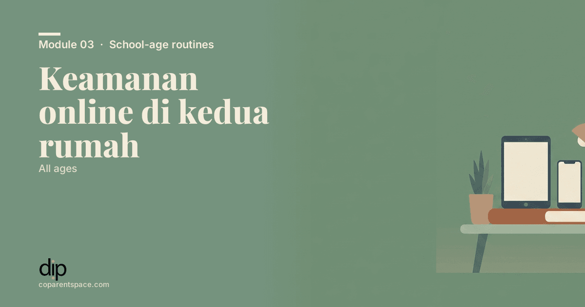 Keamanan online di kedua rumah