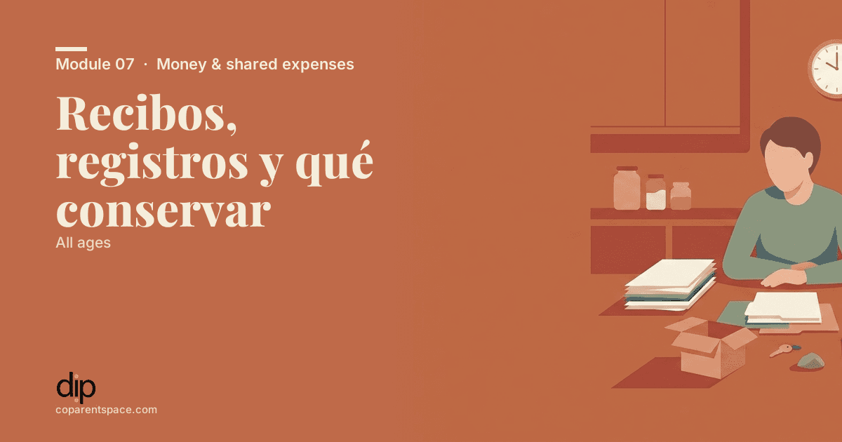Recibos, registros y qué conservar