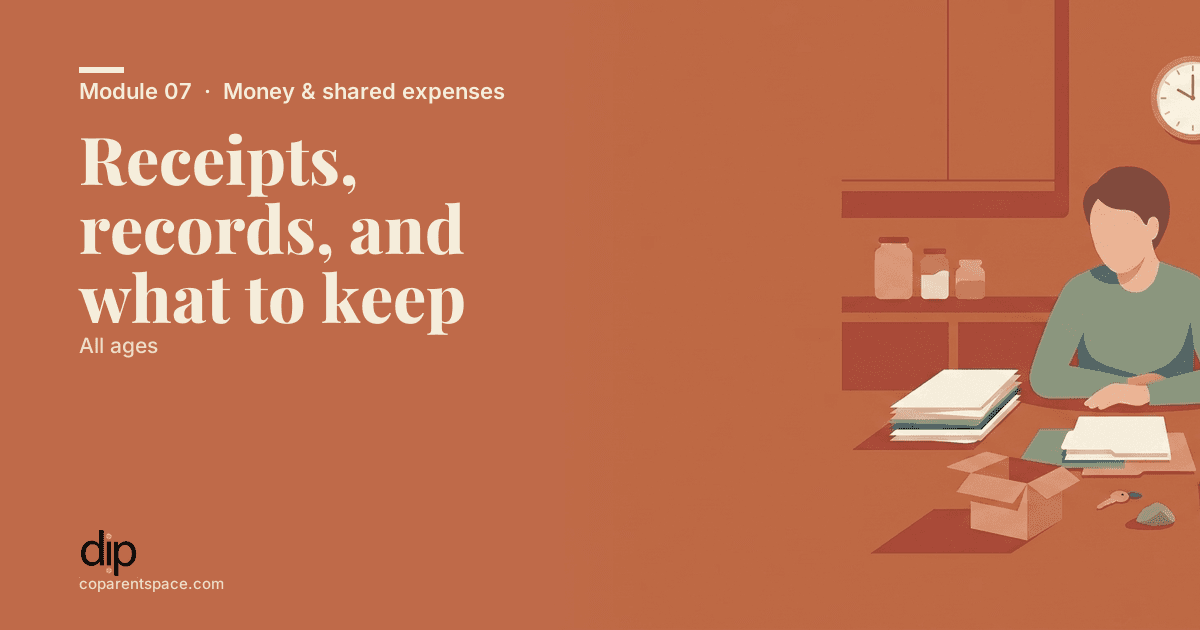 Receipts, records, and what to keep