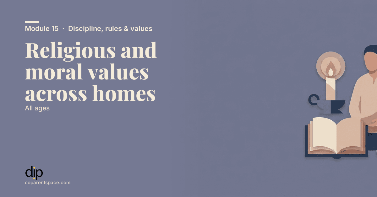 Religious and moral values across homes
