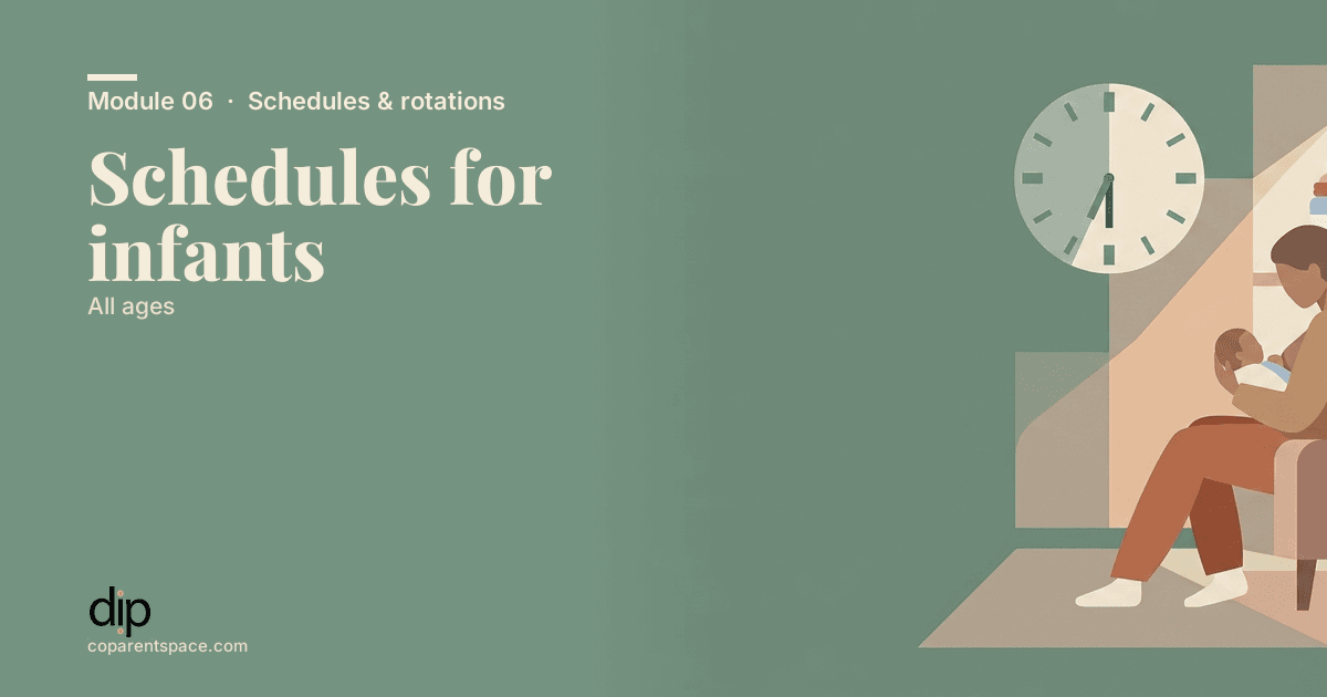 Schedules for infants