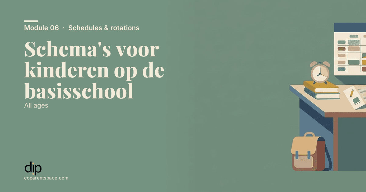 Schema's voor kinderen op de basisschool