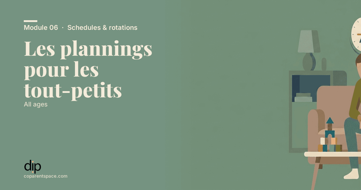 Les plannings pour les tout-petits
