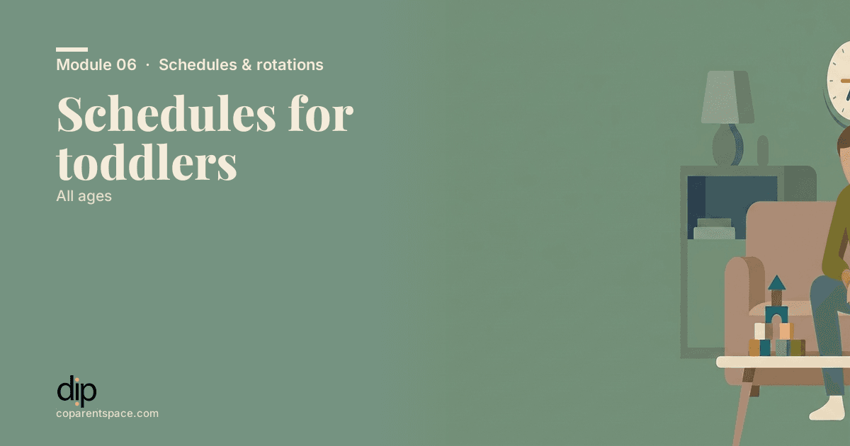 Schedules for toddlers