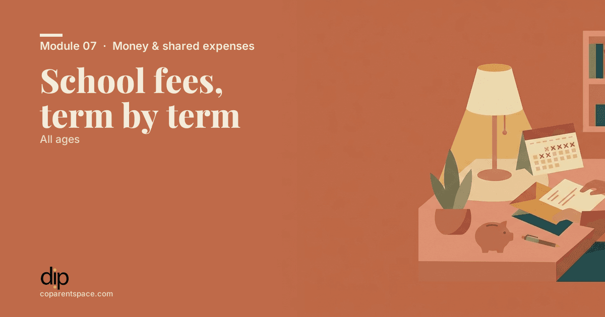 School fees, term by term