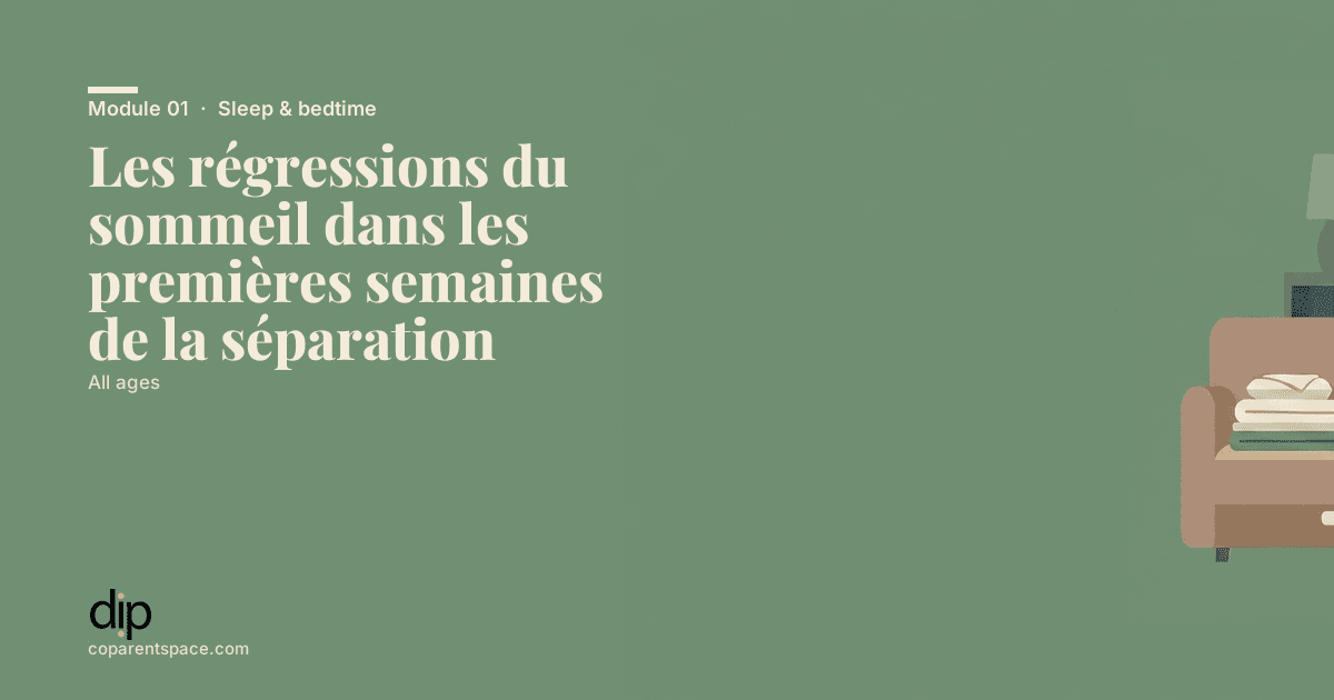 Les régressions du sommeil dans les premières semaines de la séparation