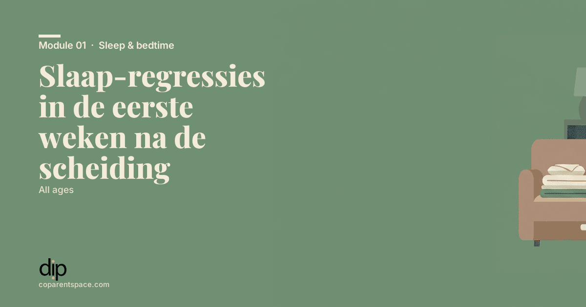Slaap-regressies in de eerste weken na de scheiding