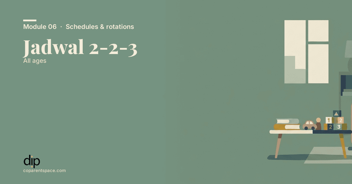 Jadwal 2-2-3