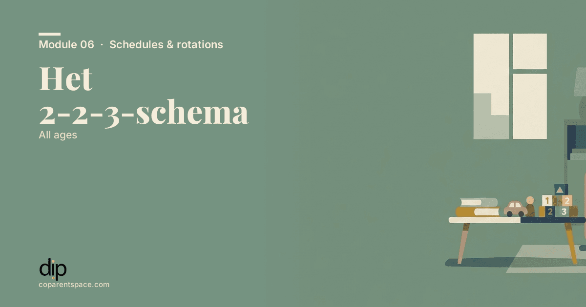 Het 2-2-3-schema