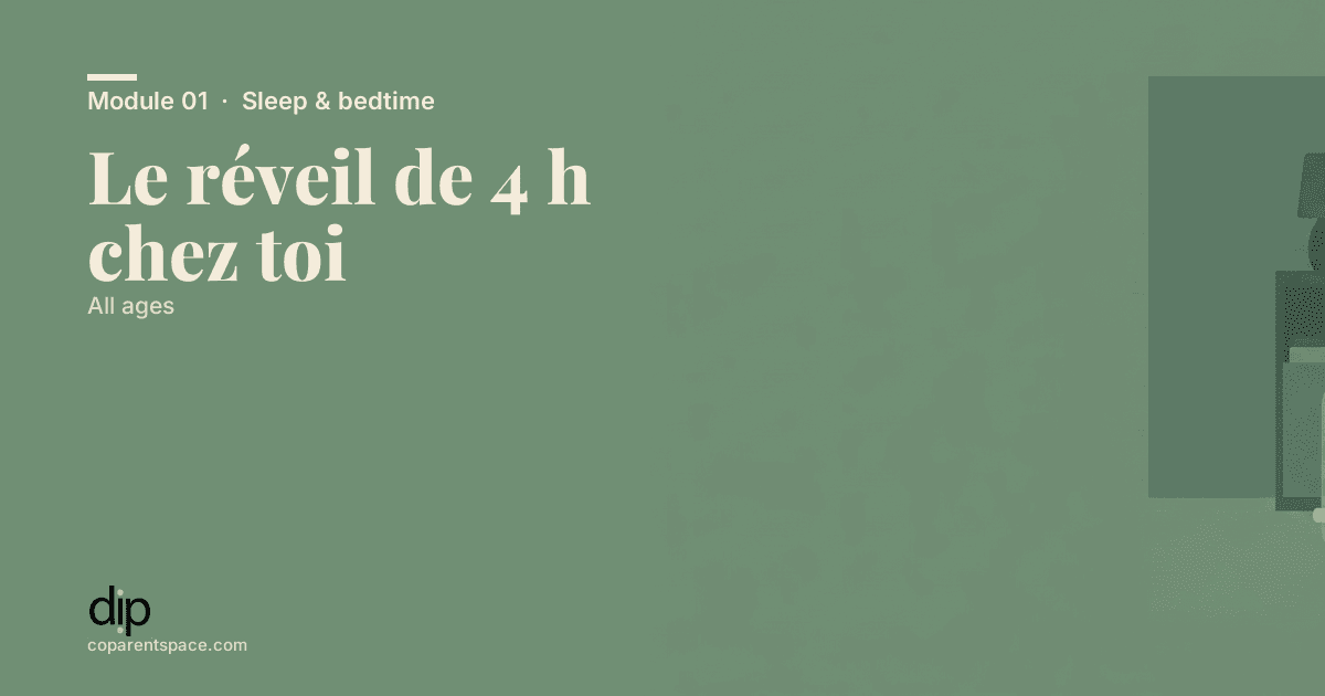 Le réveil de 4 h chez toi
