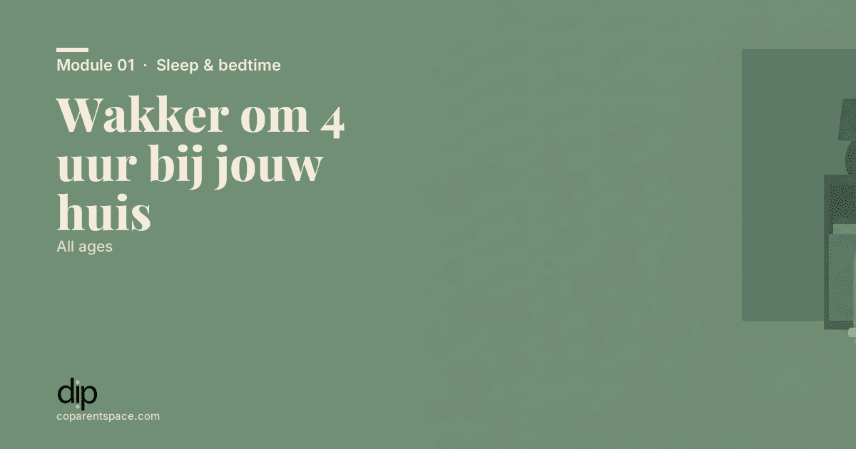 Wakker om 4 uur bij jouw huis