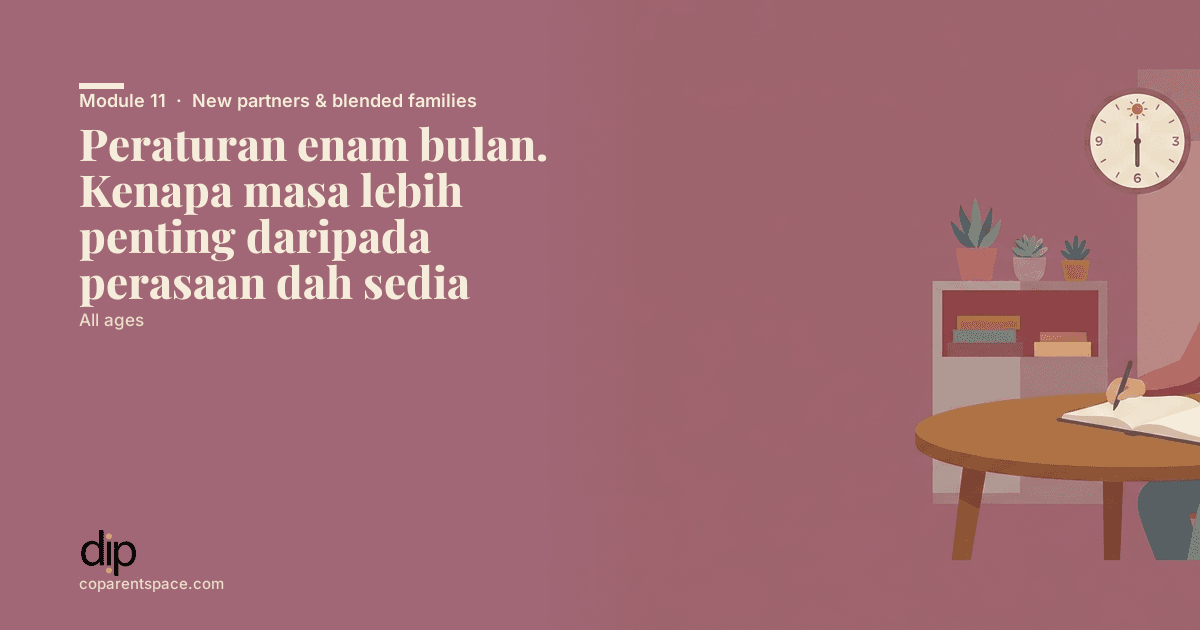 Peraturan enam bulan. Kenapa masa lebih penting daripada perasaan dah sedia