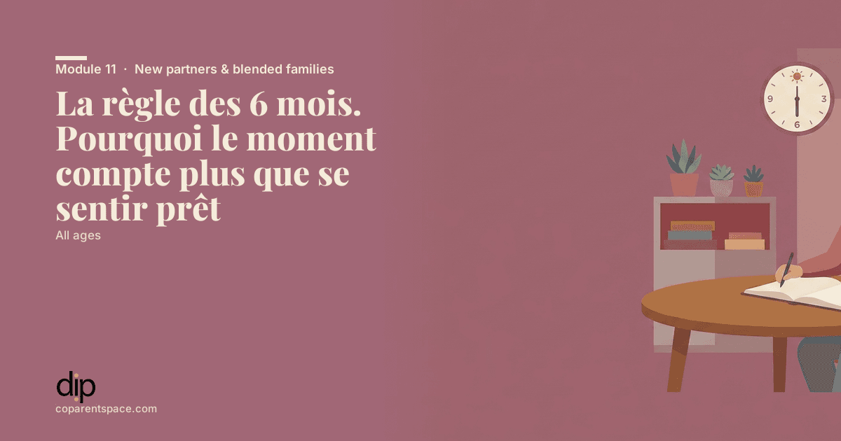 La règle des 6 mois. Pourquoi le moment compte plus que se sentir prêt