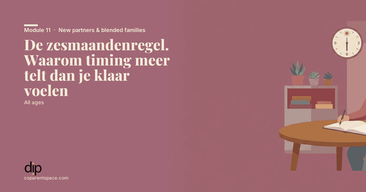 De zesmaandenregel. Waarom timing meer telt dan je klaar voelen