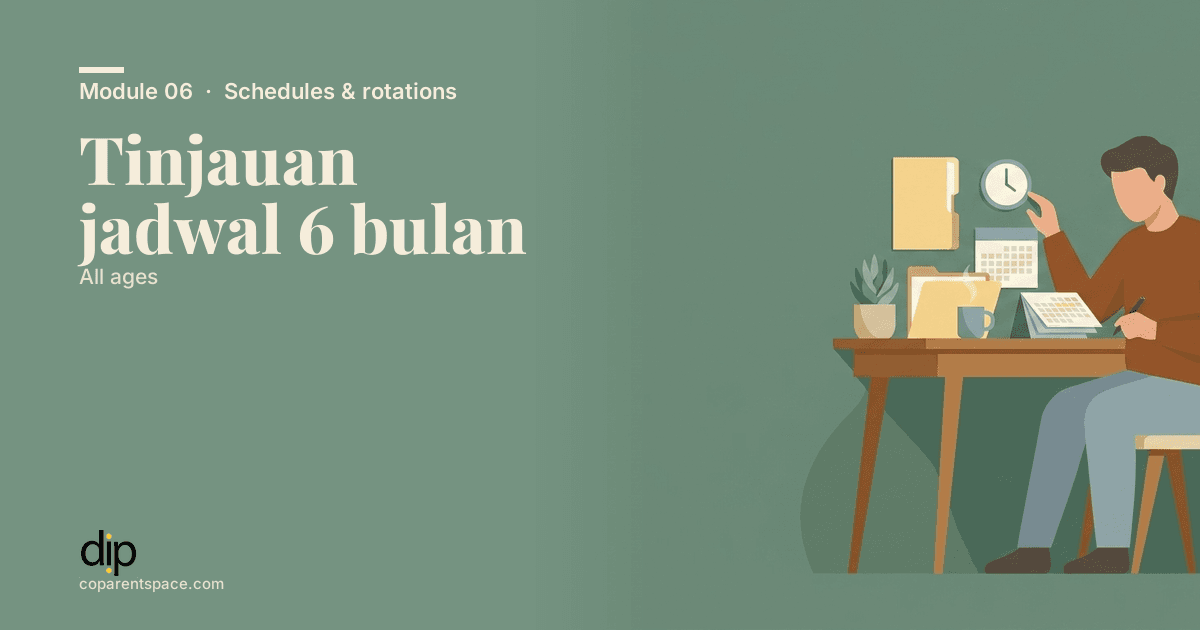 Tinjauan jadwal 6 bulan