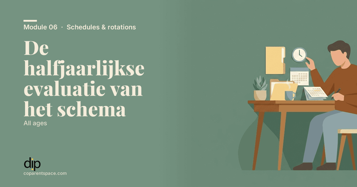 De halfjaarlijkse evaluatie van het schema