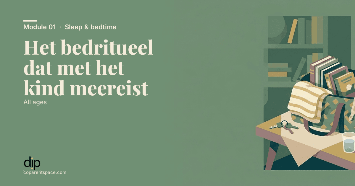 Het bedritueel dat met het kind meereist
