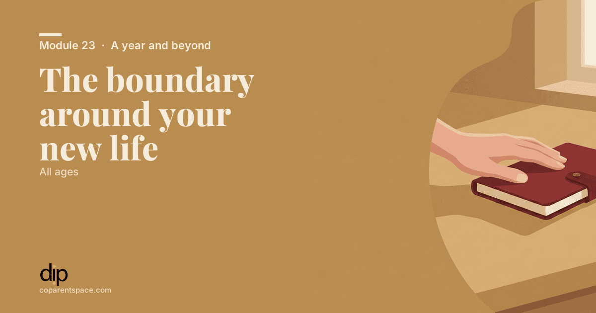 The boundary around your new life