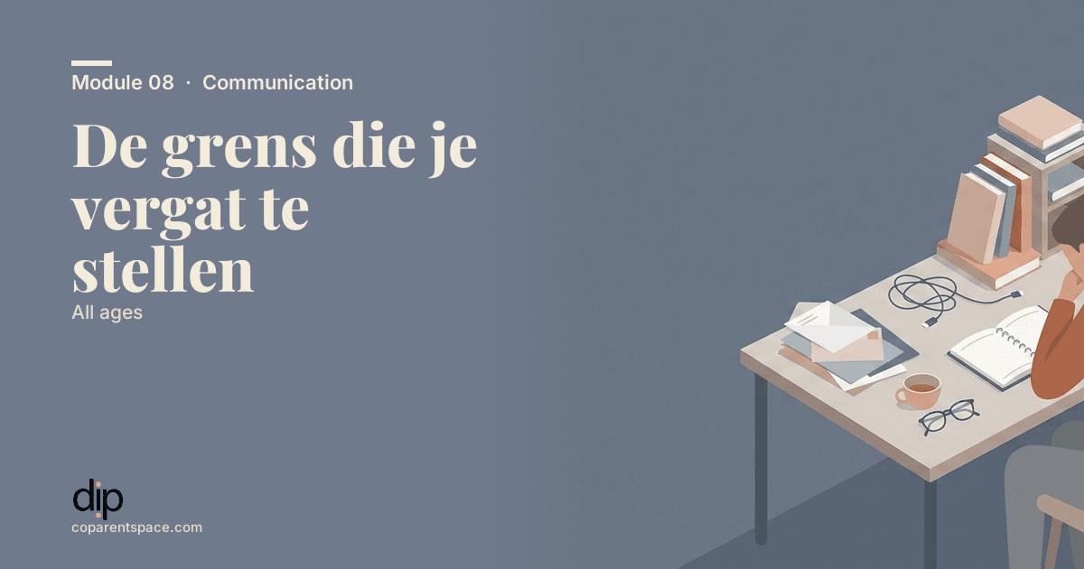 De grens die je vergat te stellen
