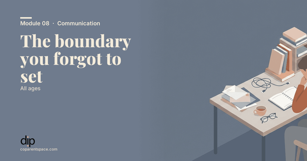 The boundary you forgot to set