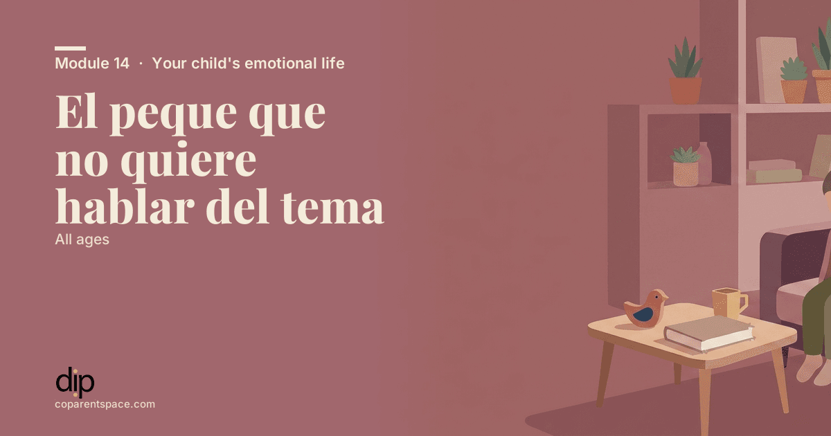 El peque que no quiere hablar del tema