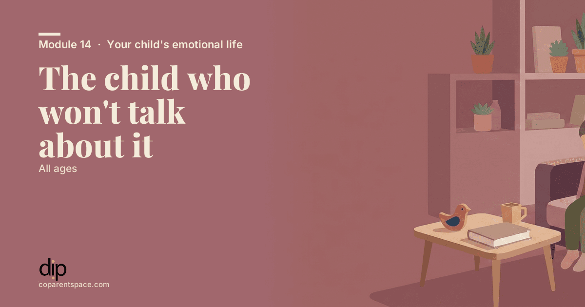 The child who won't talk about it